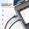 Дата кабель USB 2.0 AM to USB-C 1.0m US288 Aluminum Braid Black Ugreen (60126) - Image 3