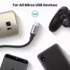 Дата кабель USB 2.0 AM to Micro 5P 1.0m US290 Aluminum Braid Black UGREEN (60146) - Image 4