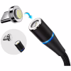 Дата кабель USB 2.0 AM to Lightning + Micro 5P + USB-C 1.0m Magnetic ColorWay (CW-CBUU038-BK) - Image 4