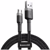 Дата кабель USB 2.0 AM to Micro 5P 1.0m 2.4A grey-black Baseus (CAMKLF-BG1) - Image 2
