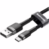 Дата кабель USB 3.1 AM to Type-C 0.5m 3A grey-black Baseus (CATKLF-AG1) - Image 2