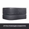 Клавіатура Logitech ERGO K860 Bluetooth/Wireless UA Black (920-010108) - Image 2