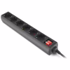 Мережевий фільтр живлення REAL-EL RS-6 Protect M 1.8m, black (EL122300032) - Image 4