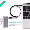Дата кабель USB-C M/F 1.0m 100W USB 3.1Gen2 US353 Black Ugreen (10387) - Image 3