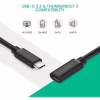 Дата кабель USB-C M/F 1.0m 100W USB 3.1Gen2 US353 Black Ugreen (10387) - Image 4