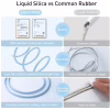 Дата кабель USB 2.0 AM to Lightning 1.2m 2.4A Jelly Liquid Silica Gel Blue Baseus (CAGD000003) - Image 4