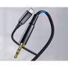 Кабель мультимедійний USB-C to 3.5mm M 1.0m black Choetech (AUX006) - Image 3