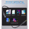 Переходник USB-C to jack 3.5mm stereo audio (CDLA) 2.0m Choetech (AUX008-BK) - Image 2