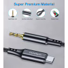 Перехідник USB-C to jack 3.5mm stereo audio (CDLA) 2.0m Choetech (AUX008-BK) - Image 4