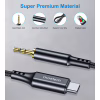 Переходник USB-C to jack 3.5mm stereo audio (CDLA) 2.0m Choetech (AUX008-BK) - Image 4