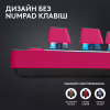 Клавіатура Logitech G PRO X TKL Lightspeed Tactile USB UA Magenta (920-012159) - Image 5