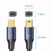 Кабель мультимедийный miniDisplayPort M to Mini DisplayPort M 2.0m V1.4 8K60Hz blue Vention (HCGLH) - Image 9