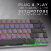 Клавіатура GamePro MK122R Red Swich Low Profile Wireless Dark Gray (MK122R) - Image 4
