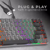 Клавіатура GamePro MK140R Red Swich Low Profile USB Dark Gray (MK140R) - Image 4