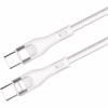 Дата кабель USB-C to USB-C 1.0m (PD Fast Charging 240W) 5А white ColorWay (CW-CBPDCC065-WT) - Image 3