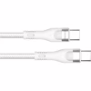 Дата кабель USB-C to USB-C 1.0m (PD Fast Charging 240W) 5А white ColorWay (CW-CBPDCC065-WT) - Image 4