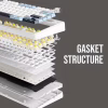 Клавіатура Aula F75 Gasket Greywood V3 switch Hot-Swap PBT Wireless/Bluetooth/USB White (6948391208640) - Image 7