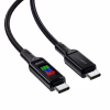 Дата кабель USB-C to USB-C 1.2m 100W with display C7-03 Acefast (6974316282778) - Image 2