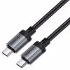 Дата кабель USB-C to USB-C 1.2m 3A aluminum alloy C20-03 Black Acefast (6974316283775) - Image 3