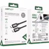 Дата кабель USB-C to USB-C 1.2m 3A aluminum alloy C20-03 Black Acefast (6974316283775) - Image 5