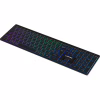 Клавіатура Canyon HKB-W11 Slim Dual Mode Wireless/Bluetooth RGB UA Black (CNS-HBTK11B) - Image 2