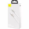 Дата кабель USB 2.0 AM to Lightning 2.0m Cafule Series Metal 2.4A White Baseus (CALJK-B02) - Image 8