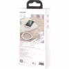 Дата кабель USB 2.0 AM to Lightning 2.0m Cafule Series Metal 2.4A White Baseus (CALJK-B02) - Image 9