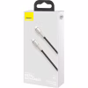 Дата кабель USB-C to Lightning 1.0m Cafule Metal PD 20W black Baseus (CATLJK-A01) - Image 4