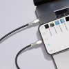 Дата кабель USB-C to Lightning 1.0m Cafule Metal PD 20W black Baseus (CATLJK-A01) - Image 6