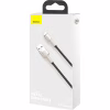 Дата кабель USB 2.0 AM to Lightning 1.0m Cafule Metal 2.4A black Baseus (CALJK-A01) - Image 7