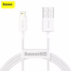 Дата кабель USB 2.0 AM to Lightning 2.0m Superior Fast Charging 2.4A white Baseus (CALYS-C02) - Image 6