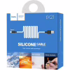 Дата кабель USB 2.0 AM to USB-C 1.0m 2A silicone X21 black+white HOCO (6957531071402) - Image 4