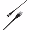 Дата кабель USB 2.0 AM to Lightning 1.0m 2.4A nylon BX32 black BOROFONE (6931474710413) - Image 3