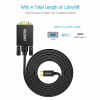 Кабель мультимедийный USB-C to VGA M 1.8m black Choetech (XCV-1801-BK) - Image 5