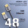 Кабель мультимедійний HDMI M to HDMI M 1.5m V2.1 grey Promate (primelink8k-150.grey) - Image 5