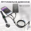 Дата кабель USB-C to Lightning 27W + USB-C 60W + Apple Watch 2.5W 1.5m icharge trio black Promate (icharge-trio.black) - Image 5