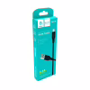 Дата кабель USB 2.0 AM to Micro 5P 1.0m 2.4A silicone black Denmen (DM-D01V-BK) - Image 5