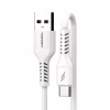 Дата кабель USB 2.0 AM to USB-C 1.0m 2.4A silicone white Denmen (DM-D42T-WH) - Image 2