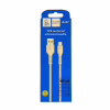 Дата кабель USB 2.0 AM to USB-C 1.0m 2.4A silicone white Denmen (DM-D42T-WH) - Image 4