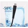 Дата кабель USB 2.0 AM to USB-C 1.0m 2.4A silicone white Denmen (DM-D42T-WH) - Image 6