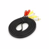Кабель мультимедійний 3xRCA M to 3xRCA M 3.0m black Voltronic (YT-3хRCA(M)/3хRCA(M)-3.0G) - Image 2