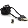 Дата кабель USB 2.0 to Lightning 2.0m 2A magnetic nylon black PiPo (18166) - Image 2