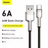 Дата кабель USB 2.0 AM to USB-C 2.0m 6A 66W Black Baseus (CAKF000201) - Image 2