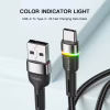 Дата кабель USB 2.0 AM to USB-C 1.0m 3A LED black Essager (EXCT-XCD01) - Image 3