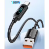 Дата кабель USB 2.0 AM to USB-C 2.0m 7A LED black Essager (EXCT-XYA01-P) - Image 2