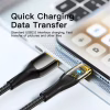 Дата кабель USB 2.0 AM to USB-C 2.0m 7A black Essager (EXCT-XJA01-P) - Image 4