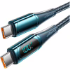 Дата кабель USB-C to USB-C 2.0m 100W Digital Display blue Essager (ES-XCTT1-YDA03) - Image 2