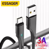 Дата кабель USB 2.0 AM to USB-C 0.25m black Essager (EXCT-LSB01) - Image 3