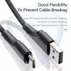 Дата кабель USB 2.0 AM to USB-C 0.25m black Essager (EXCT-LSB01) - Image 6