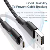 Дата кабель USB 2.0 AM to USB-C 3.0m black Essager (EXCT-LSC01) - Image 6